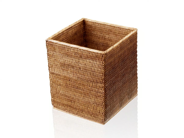 BASKET QK - Rattan bathroom waste bin by DECOR WALTHER - view 2